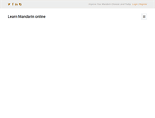 Tablet Screenshot of learnmandarinonline.net